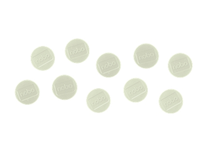 Nobo magnetiska whiteboardmagneter 10-pack 32 mm färgade magneter, Magnet för skrivtavla, Vit, 32 mm, 18 mm, 32 mm, 160 mm | Möbler - Tillbehör - Magneter | GameStuff