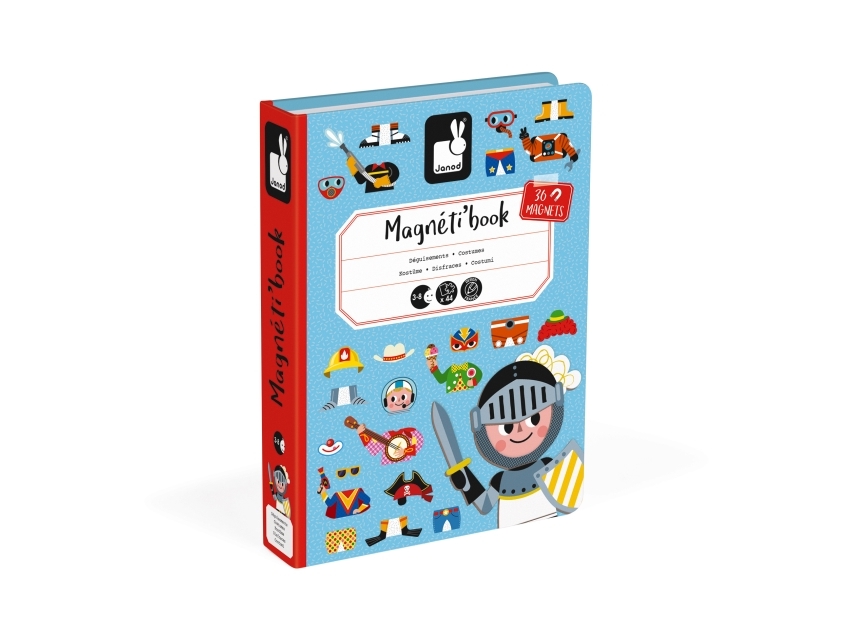 Janod Magneettikirja puvut poika