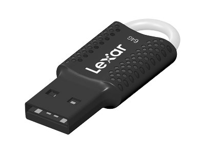 Lexar Jumpdrive V40, 64 Gb, Usb Typ-A, 2.0, Ohne Deckel, 2,6 G, Schwarz