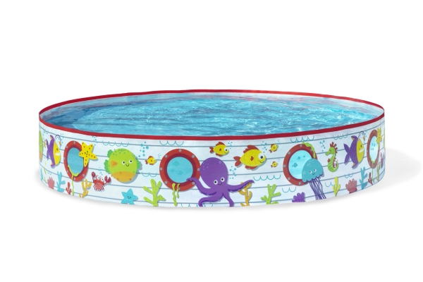 Bestway 55029, Oppustelig pool, 340 L, Rund, 2 År, PVC, Vinyl, Flerfarvet