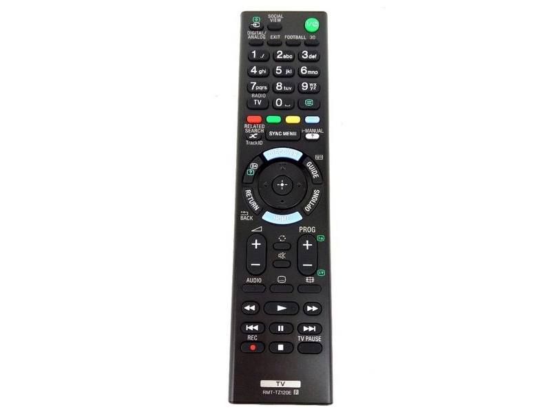 Sony Rmt Tz120e Tv Kabel Svart