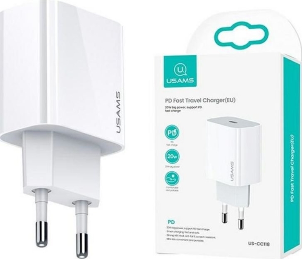 Usams T34 1X Usb-C 3 A Ladegerät (Cc118tc01)