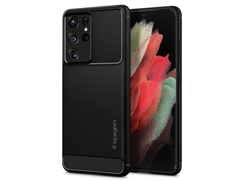 Spigen Rugged Armor Samsung G998 S21 Ultra Black/black Matte Acs02349