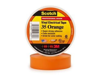 3M Scotch 35 Scotch35-19X20or Isoleringsbånd Scotch 35 Orange (L X B) 20 M X 19 Mm 1 Stk