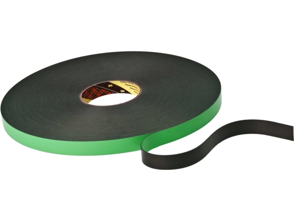 3M 9508B19, Musta/vihreä, Tiivistävä, Akryyli, Polyuretaani, 66 m, 19 mm, 0,8 mm