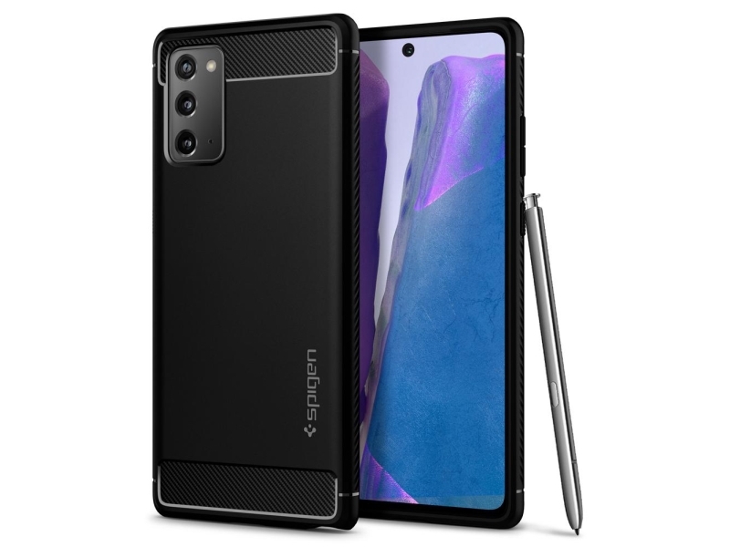 Spigen Rugged Armor Omslag Samsung Galaxy Note 20 5g 17 Cm 6.7  " Svart