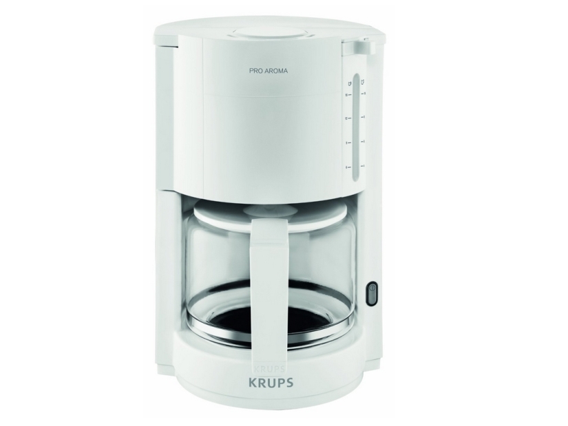 Krups F30901, Droppande kaffebryggare, 1050 W, Vit