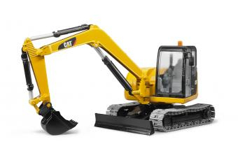 Bruder Cat Minibagger, Bagger-Modell, Kunststoff, Schwarz, Gelb