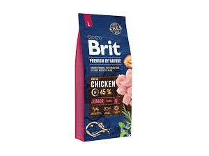 Brit Premium By Nature Junior L, Welpe, Groß (26-44 Kg), Huhn, 15 Kg
