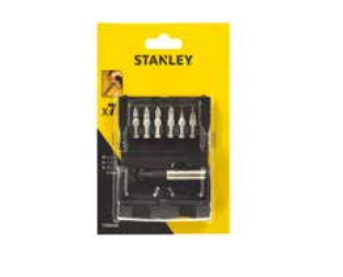 Stanley Sta61481-Xj, 10 Stk, Phillips, Stjerneskruetrækker, Åbning, Pz1/2/3, Ph1/2/3, Flat 4.5/6/7.2 Mm, Sekskantet