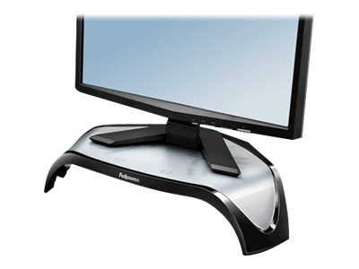 Fellowes Smart Suites Corner Monitor Riser - Stativ - For Monitor - Akrylonitril-Butadien-Styren (Abs) - Sort - Skærmstørrelse: 21"