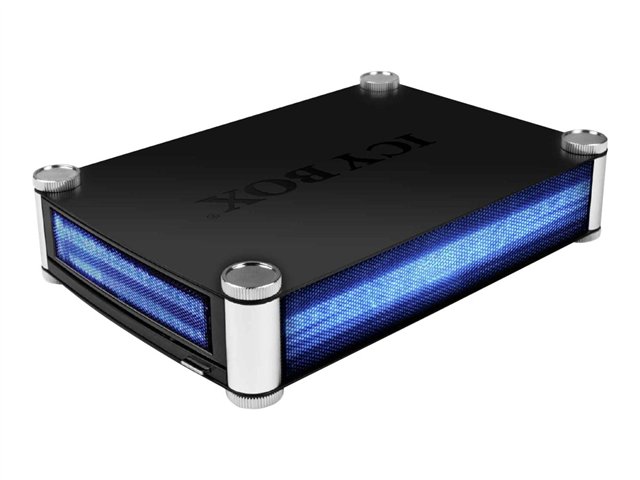 ICY BOX IB-550StU3S - Lagringspakning - 3,5" 5,25" delt - SATA 3Gb/s - eSATA 3Gb/s, USB 3.0 - sort