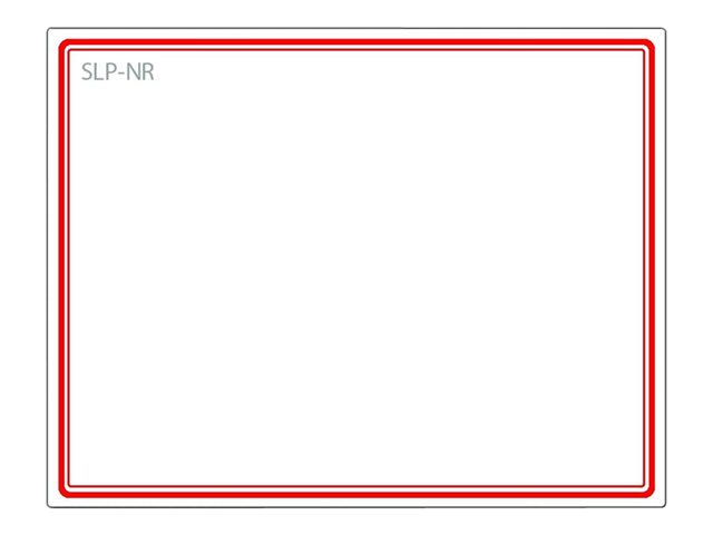 Seiko Instruments SLP-NR - Rød kant - 54 x 70 mm 160 etikette(r) (1 rulle(r) x 160) etiketter for navneskilte - for Smart Label Printer 420, 430