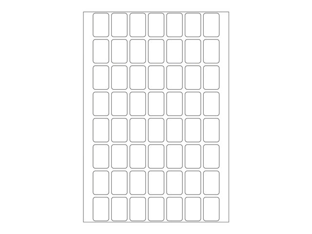 HERMA - Permanent klæbemiddel - hvid - 12 x 18 mm 1792 etikette(r) (32 ark x 56) etiketter
