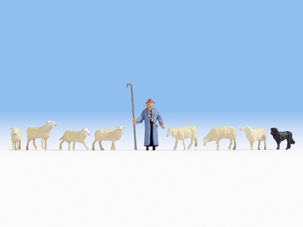Noch Sheep And Shepherd, Mehrfarbig