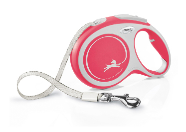flexi New Comfort L bånd 8 m, 50 kg, rød | Djurmärken - Tillbehör - Flexi | GameStuff