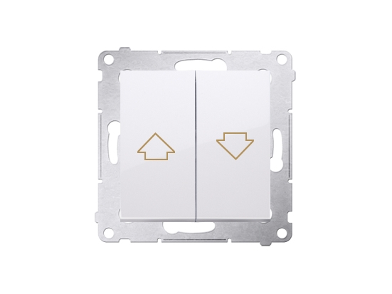 Kontakt-Simon Dzp1w.01/11, Trykknapkontakt, Plast, Hvid, Ip20, Ip44, 250 V, 10 A