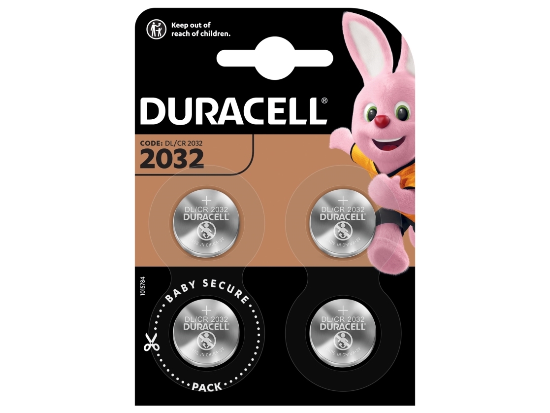 Duracell Lithium battery DURACELL DL/CR 2032 4 pcs | EL Artiklar - Batteri - Uppladdningsbara batterier | GameStuff
