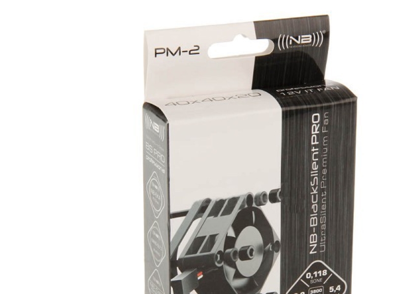 Noiseblocker Blacksilentpro Pm-2, Ventilator, 4 Cm, 17,7 Db, 5,4 Kubikfod/Min., 9,2 M³/T, Sort