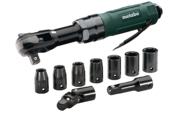 Metabo DRS 68 Set 1/2, Paineilmaräikkäavain, Musta, Vihreä, 68 Nm, 220 l/min, 6,2 bar, Paineilma