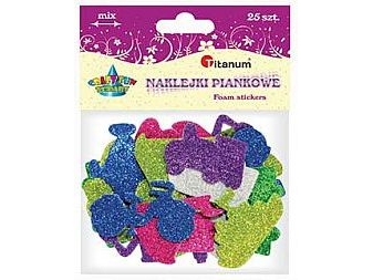 Titanum Foam Stickers, Glitter Vehicles