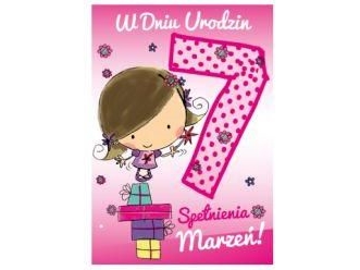 Billede af Passion Cards 7Th Birthday Card. Make Your Dreams Come True! Pp-1565