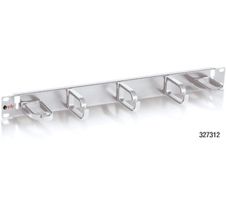 Equip 19 "Rack Mount Kabel Management Panel, Hellgrau, Kabelmanagementtafel, Kunststoff, Stahl, Grau, 370 G