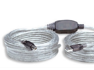 Manhattan 510424, 11 M, Usb A, Usb B, 2.0, 480 Mbit/S, Sølv