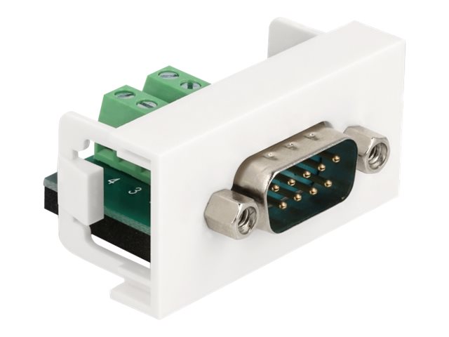 Delock - Easy 45 - Klik I-Modul - 9-Pin D-Sub (Han) - Hvid, Ral 9003