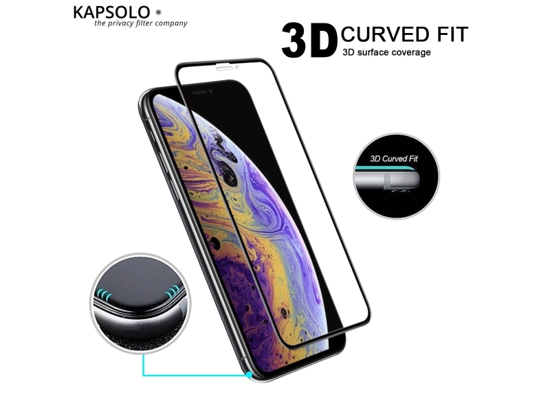 Kapsolo Tempered Glass Screen Protection Curved