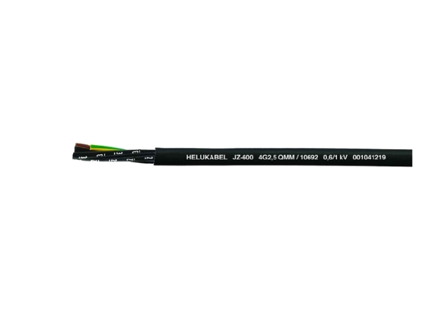 Helukabel Jz-600, Lavspændingskabel, Sort, Polyvinylchlorid (Pvc), Polyvinylchlorid (Pvc), Cooper, 12G0,75