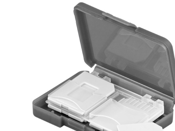 Goobay 95349, 4 kort, MMC, MicroSD (TransFlash), SD, Plast, Grå, Transparent, 1 stk