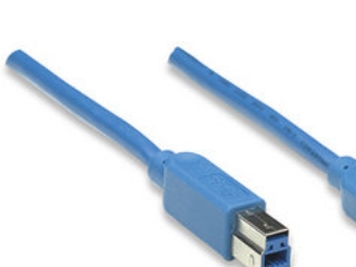 Manhattan 322430, 2 M, Usb A, Usb B, Usb 3.2 Gen 1 (3.1 Gen 1), Hanstik/Hanstik, Blå