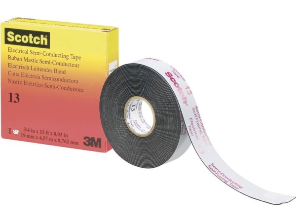 3M Scotch 13 Scotch13-19X4.5 Isoleringsbånd Scotch 13 Sort (L X B) 4.5 M X 19 Mm 1 Stk