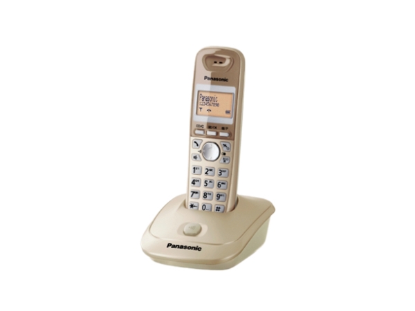 Panasonic Kx Tg2511 Dect Telefon Trådlös Telefonlur Högtalartelefon 50 Poster Namn Och Uppringnings Id Beige