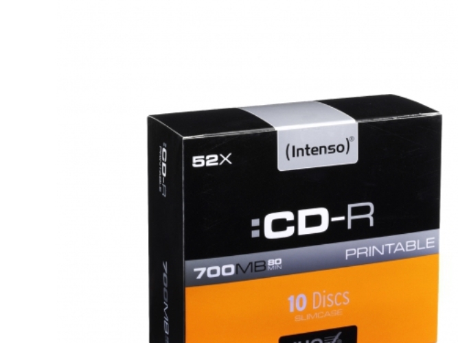 Intenso Cd-R 700Mb, 52X, Cd-R, 120 Mm, 700 Mb, Slimcase, 10 Stück(E)