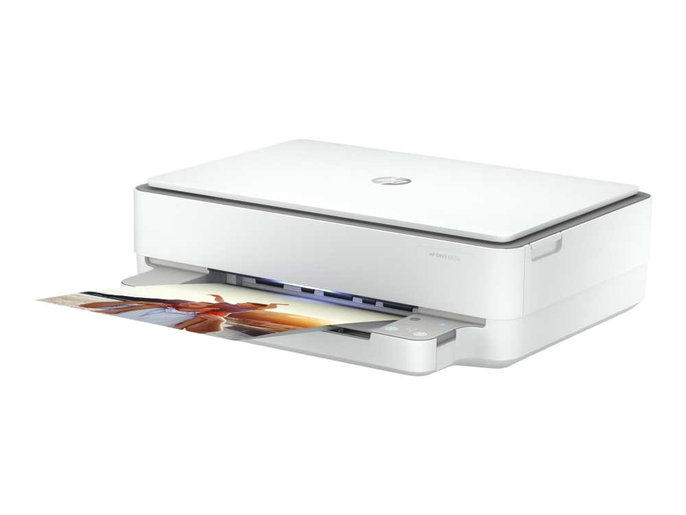 HP ENVY 6020e - Multifunktionsprinter - farve - blækprinter - 216 x 297 mm (original) - A4/Letter (medie) - op til 8 (kopiering) - op til 10 spm (udskriver) -