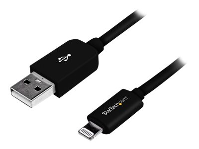Startech.Com 2M Apple 8 Pin Lightning Connector Auf Usb Kabel - Schwarz - Usb Kabel Für Iphone / Ipod / Ipad, 2 M, Lightning, Usb A, Männlich, Männli