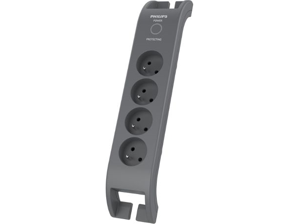 „Philips“ Viršįtampių Apsauga, 4 Lizdai, 2 M, Juoda, Spn3140a/60