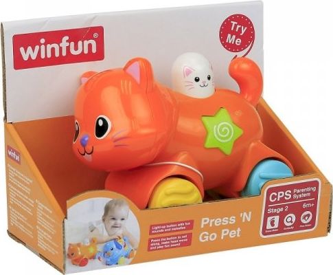 Smily Play Push &Amp Go Pets Orange Kat (000734)