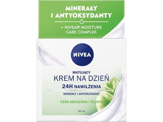 Nivea Nivea 24H Hydration Mattifying Day Creme Für Fettige Haut Und Mischhaut 50 Ml