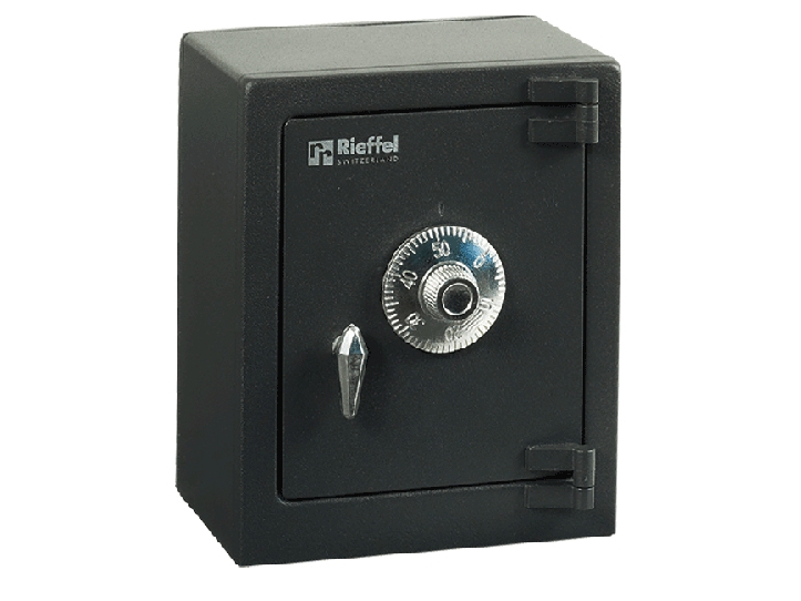 Rieffel My First Safe - Antracit - Sølv - Kombinationslås - Stål - Penge - 110 Mm - 80 Mm