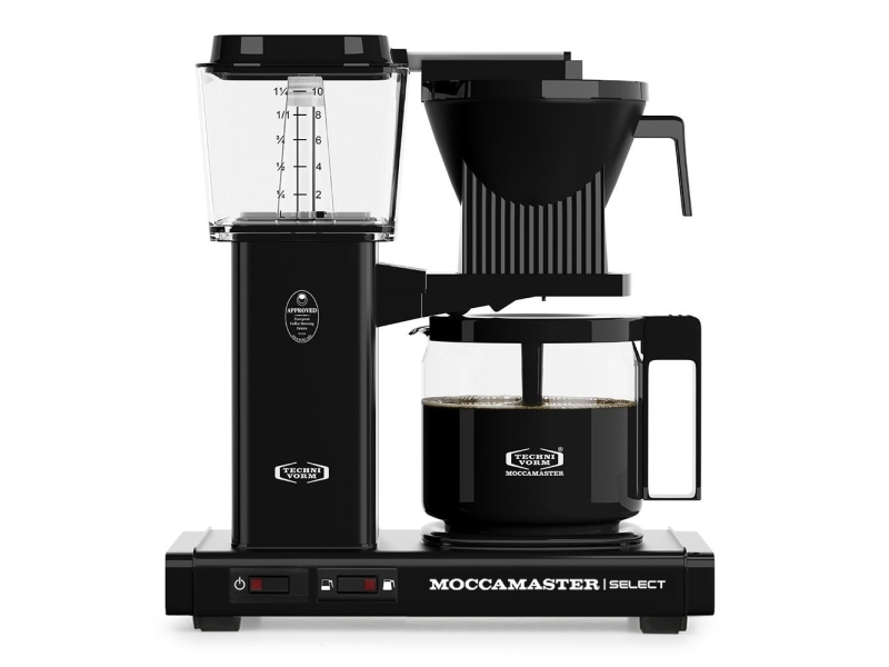 Moccamaster KBG Select, Dråbe kaffemaskine, 1,25 L, Malet 1520 W, Sort