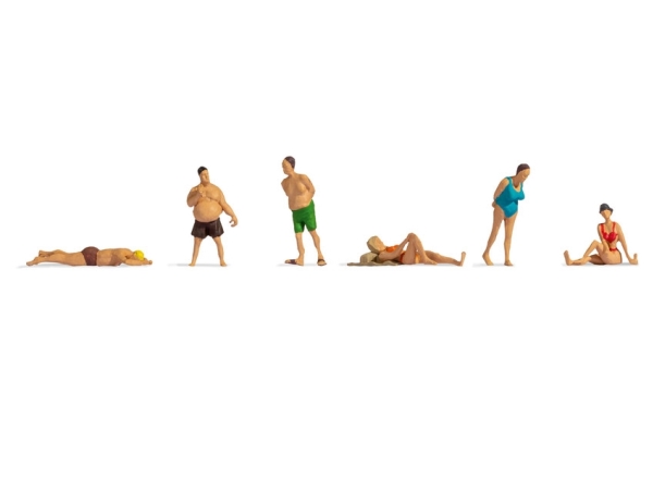Noch Bathers, Ho (1:87), Flerfarvet