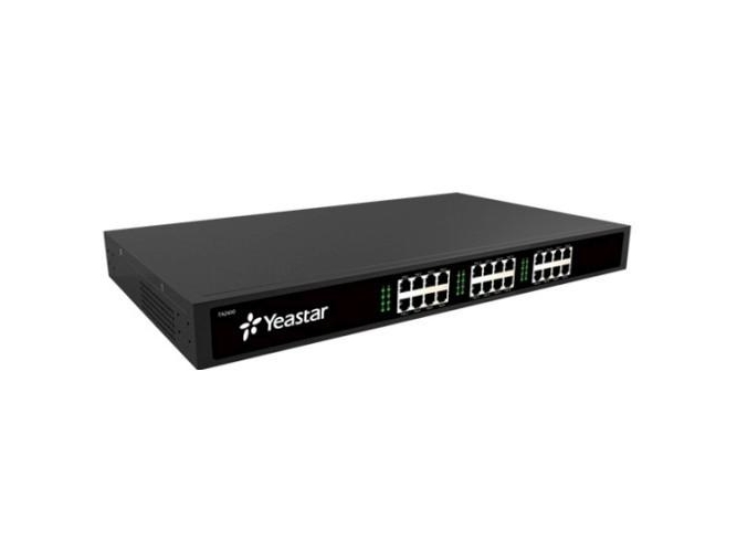 Yeastar Ta2400, Schwarz, 1U, Rackeinbau, G.711, G.722, G.723, G.726, G.729A, Snmp, Radius, Tr-069, Ftp, Tftp, Http, Https, Ssh