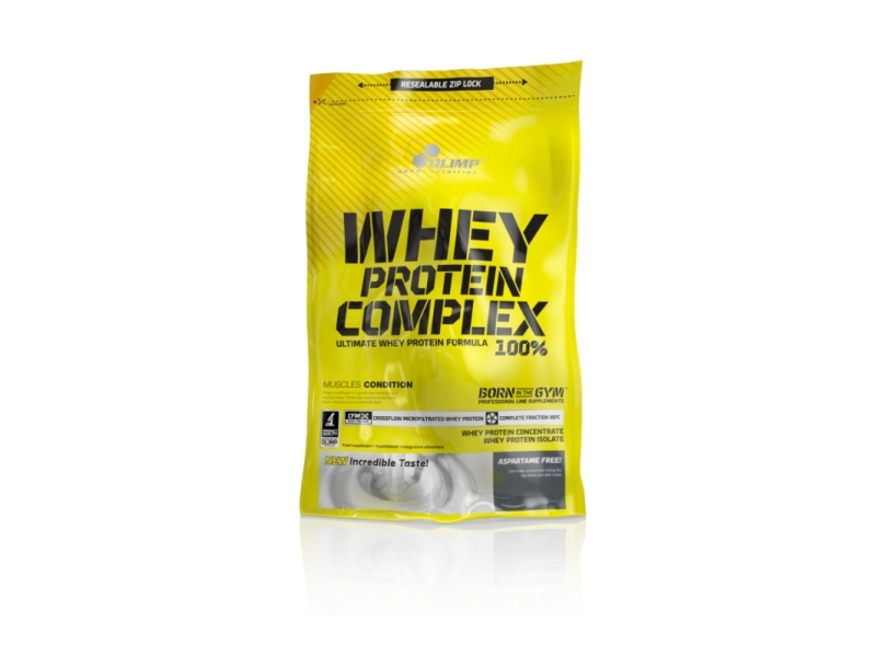 Olimp Nutrition Whey Protein Complex 100 %, pulver, vassleproteinkoncentrat, vassleproteinisolat, vanilj, L-alanin, L-arginin, L-arginin, L-sparaginsyra, L-cystein, L-glutaminsyra, L-glycin, L-histidin,..., 26 g, 134 kcal | Sport & Träning - Tillbehör | GameStuff