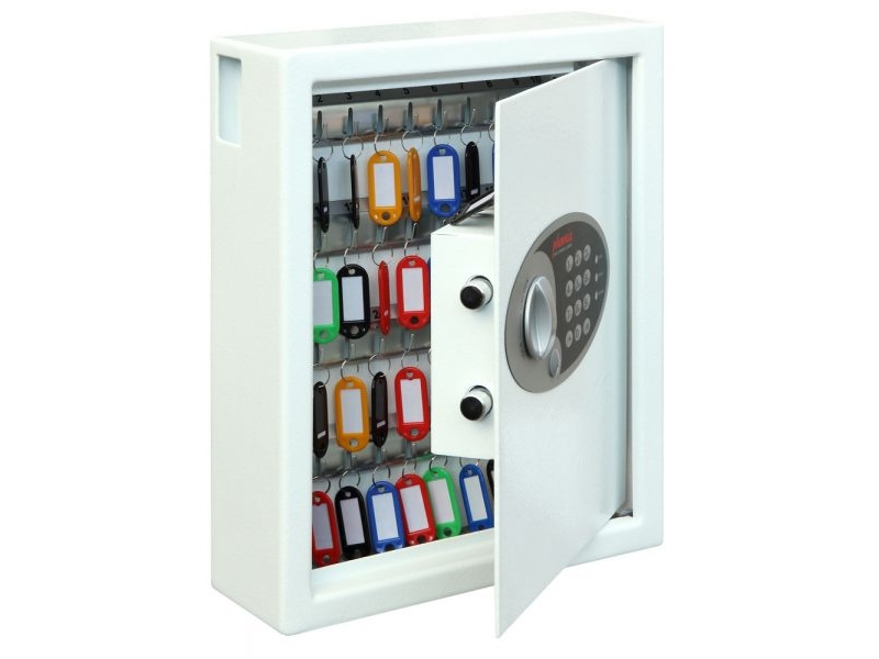 Phoenix Safe Co. Ks0032e, Væg Pengeskab, 7,5 L, Hvid, Elektronisk, Stål, Væg
