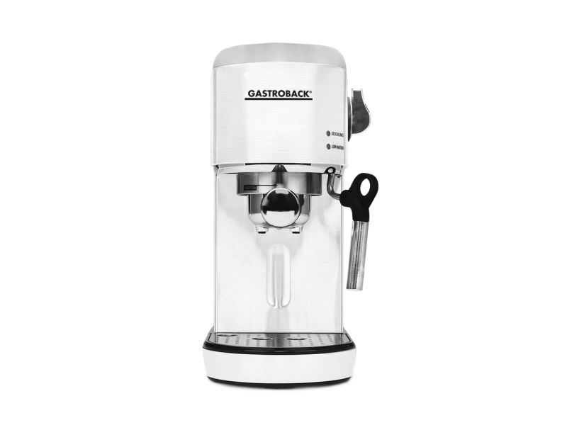 Gastroback Design Espresso Piccolo, Espressomaskine, 1,5 L, Malet kaffe, 1400 W, Hvid