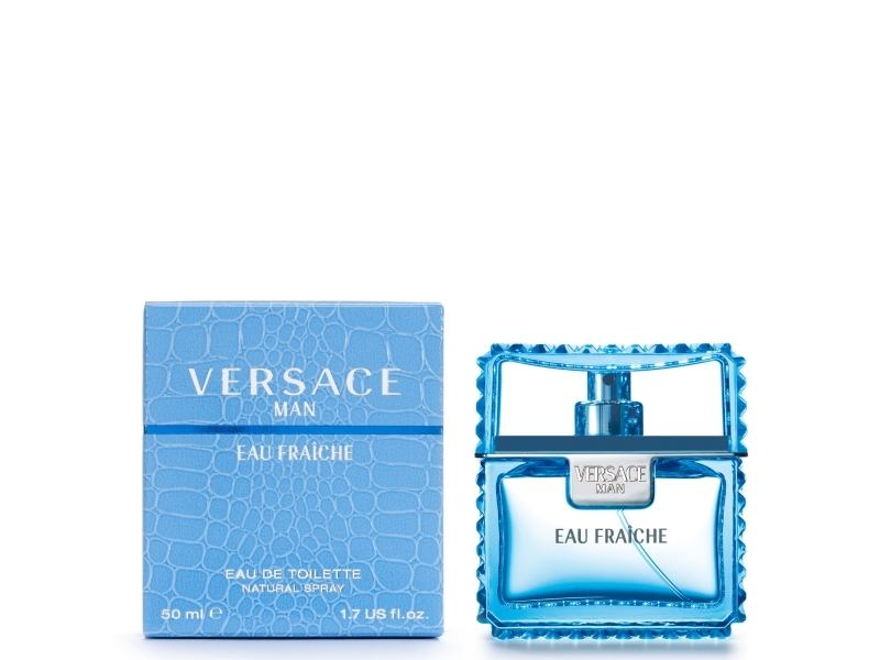 tankskib Støv miles Versace Man Eau Fraiche Edt Spray - Mand - 50 ml (Eau Fraiche has a  Mediterranean quality with some woody notes. Top notes include lemon,  bergamot, rosewood, and rose.)