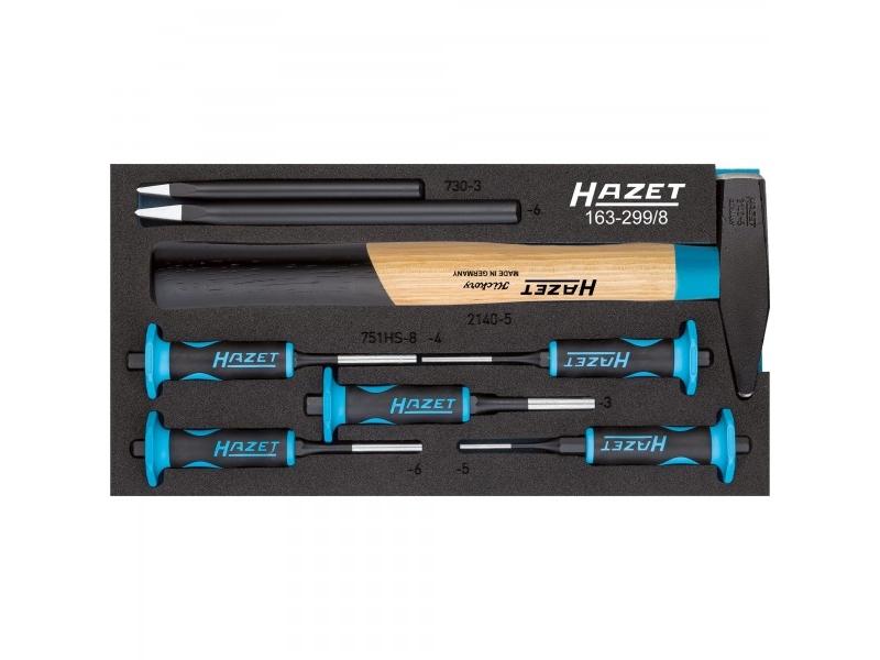 Hazet 163 299/8 Drift Stansesæt Sort Blå 1 68 Kg 8 Stk 342 Mm 172 Mm